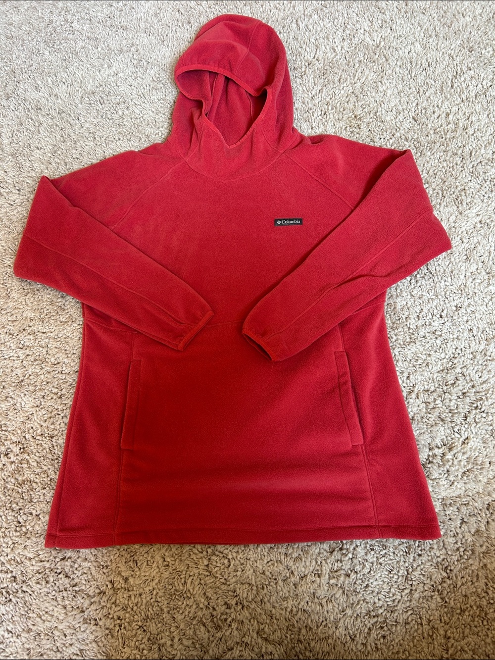 Columbia Pullover Hooded Fleece size XL EUC